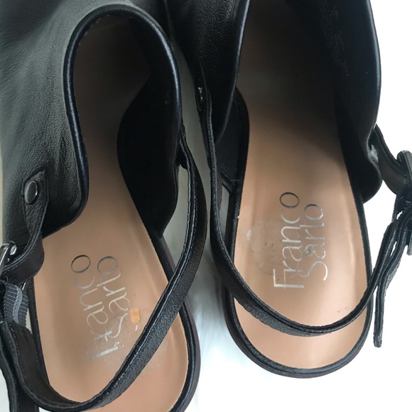 Franco Sarto Humour Sandal Black Size 10M - Picture 6 of 8
